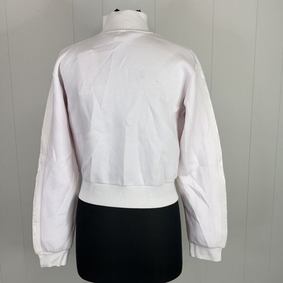 Guess Allie Logo-Striped Zippered Sweatshirt XL - Picture 3 of 9